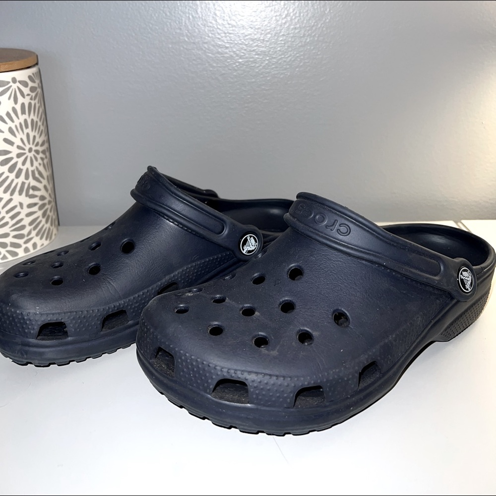 Navy Blue Crocs